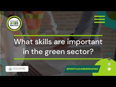 What skills are important in the green sector?